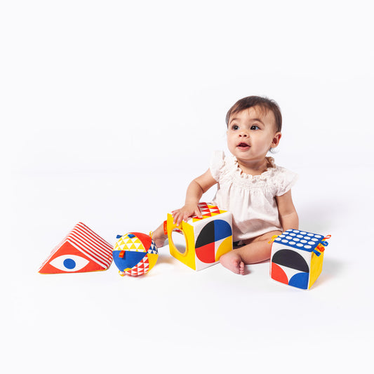 Baby Bauhaus Set, 4 Soft Objects